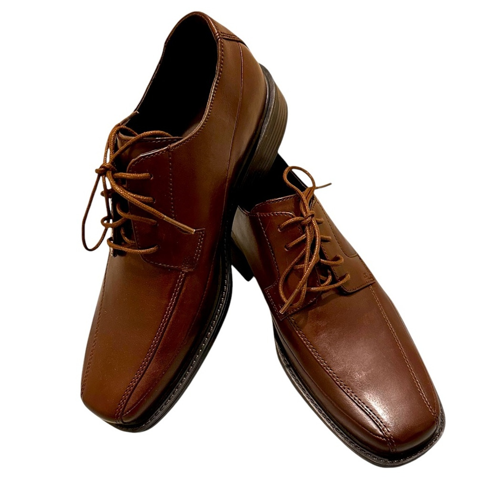 New Rockport Men Dress Felson Brown Premium Leather Oxford Comfort Shoe, 7